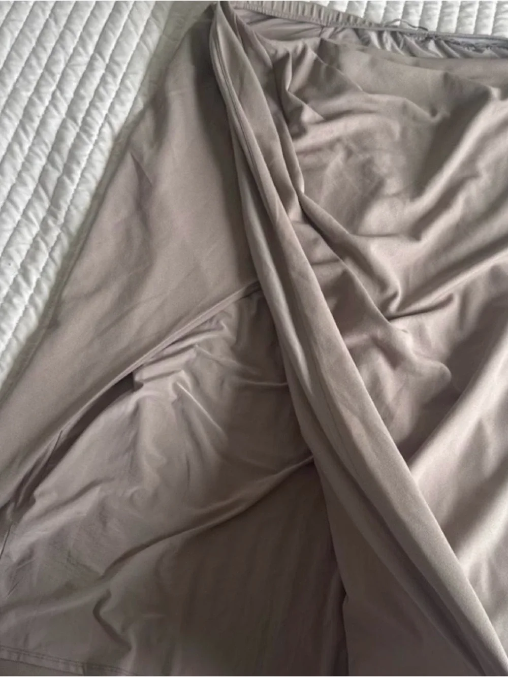 Abercrombie & Fitch Taupe Fitted Sheet - Stretch Jersey
